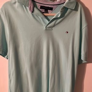 Tommy hilfiger Teal polo L
